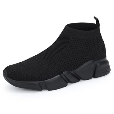 Imagem de Tênis de corrida masculino WXQ, leve, respirável, casual, esportivo, moderno, tênis de caminhada, All Black, 10