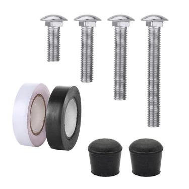 Imagem de JHJEWH Conjunto de 8 peças de bandeira e mastro de proteção de cor, conjunto de âncora de peso de proteção de cor, tampa de mastro de bandeira resistente, fita de proteção de cor para bandeira e