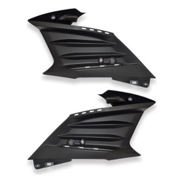 Imagem de Carenagem Lateral da Moto, Plástico Preto Fosco, Par Esquerdo e Direito, com Suportes de Montagem