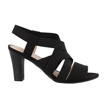 Imagem de Lifestride Sandália feminina Charlotte de salto alto com tiras, Preto, 38