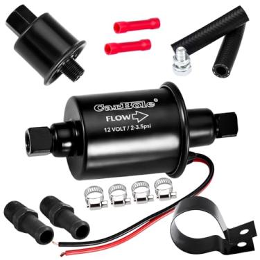Imagem de CarBole Bomba de combustível em linha de baixa pressão 12V 2-3,5 PSI, bomba universal elétrica a gasolina diesel para carburadores, carros, caminhões, barcos, substituição de gerador de motor, P60430,