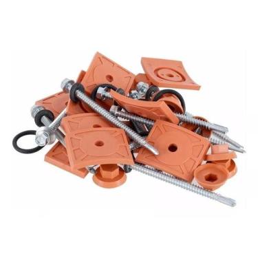 Imagem de Kit de Vedação e Fixação para Telha de PVC Colonial Cerâmica com 20 pe