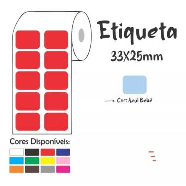 Imagem de 1.500 Etiquetas Couche 33x25 Mm 2 Colunas - Etiquetas Express, ROSA BE