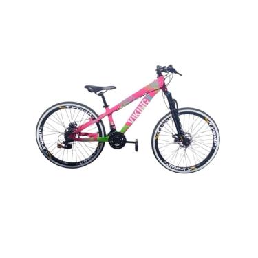 Imagem de Bicicleta 26 VikingX Tuff25 21v Freeride Freio Disco Hidraulico Pneu Slick Fino Fx1.50-Unissex