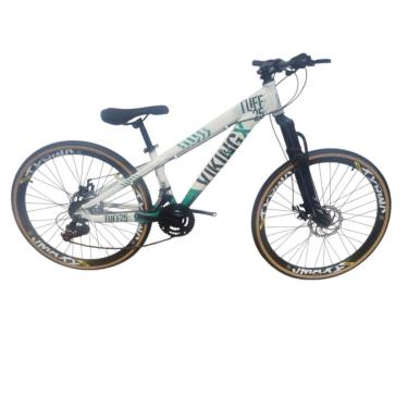 Imagem de Bicicleta 26 VikingX T25 24v Freeride Freio Disco Pneu Slick Fino Fx Amarela1.50-Unissex