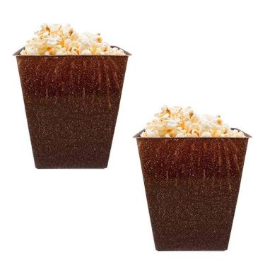 Imagem de Kit 2 Pipoqueira Retrô Fibra Coco Green 2,6L