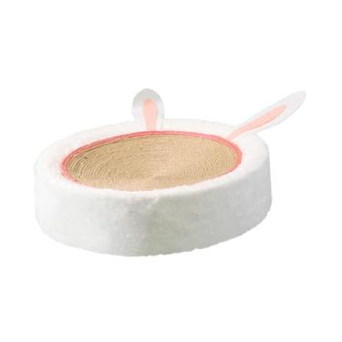 Imagem de IEUDNS Gatos scratcher placa tigela coçar esteira resto espreguiçadeira casa pet almofada brinquedo de treinamento para gatinho pequeno médio grande gatos, Corda não tingida