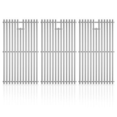 Imagem de jkxoo Peças de substituição de grelhas de grelha de 43 cm para Charbroil 463242716, para Charbroil Commercial 463242715 463276016 463257520 463263924, grelhas de cozinha de aço inoxidável para