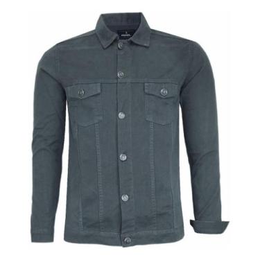Imagem de Jaqueta Sarja/brim Masculina Super Luxo Reforçada Amil 1818, Chumbo, 3