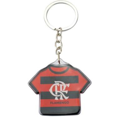 Imagem de Chaveiro Flamengo Camisa Futebol 5cm Acrilico REF JY1006Z5 - mileno