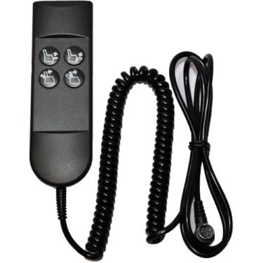 Imagem de KARMELLY Controle remoto de interruptor manual de 4 botões e 5 para substituição de cadeiras reclináveis de motor OKin 2
