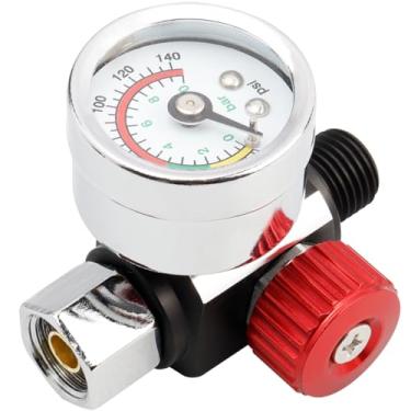 Imagem de Wolfride Kit regulador de pressão de ar com medidor, válvula de pistola de pulverização, válvula de ajuste de ar para pulverizadores de tinta e ferramentas pneumáticas
