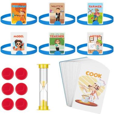 Imagem de Jogo de adivinhação Sumind Headband Game Fun Heads Up com cartas
