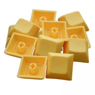 Imagem de AsrMyjcx 2x 12pcs PBT DSA em Branco Impresso para Teclado Mecânico de Jogos