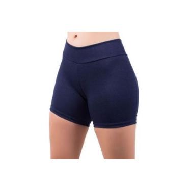 Imagem de Short Suplex Liso RLC Fitness Cintura Alta Academia Verão Feminino Fit