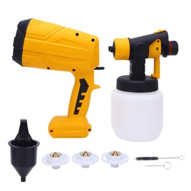 Imagem de Pulverizador de Tinta Sem Fio e Alimentado por Bateria 200W Com 4 Bicos, Pistola Elétrica Recarregável para Artesanato de Móveis, Compatível Com 20V para DCBP034 1.7ah Bateria de
