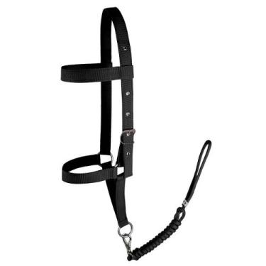 Imagem de Cabresto de Fita Cadarço SV5532 - Preto - Selaria Vertentes