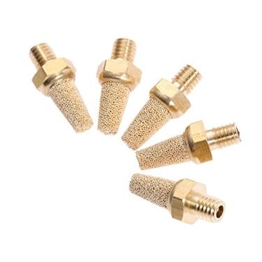 Imagem de 1/2/ 5PCS Bolsa Pneumatic Muffler M5 1/8"1/4" 3/8"1/2" 3/4"1" Silenciadores pneumáticos de rosca Filtro de ruído Conector Redutor YYDFPIIA (Color : BSL M5 5pcs)
