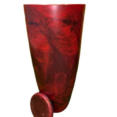 Imagem de Vaso De Planta Grande Cone Brilhante Luxo Decorativo Gg (vinho)