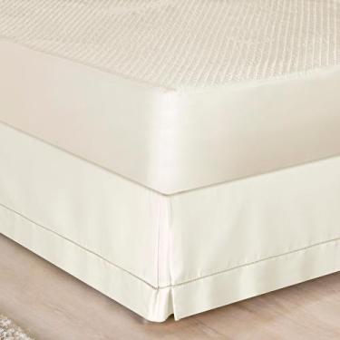 Imagem de Saia Para Cama Box Queen Acabamento Percale Ponto Palito - Bia Enxovai