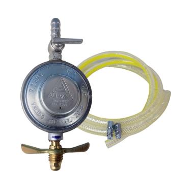 Imagem de Regulador de gás Aliança Com borboleta P13 + Mangueira 4mt