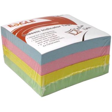 Imagem de Bloco de Notas Adesivo Stick Notes Color Pastel 75x75mm 400 Folhas Eagle