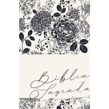 Imagem de Bíblia Arc Floral Creme - Letra Gigante - Com Harpa Avivada e Corinhos