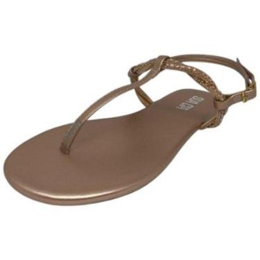 Imagem de Sandalia Feminina Tiras Strass e Ajuste Perfeito Sua Cia-Feminino