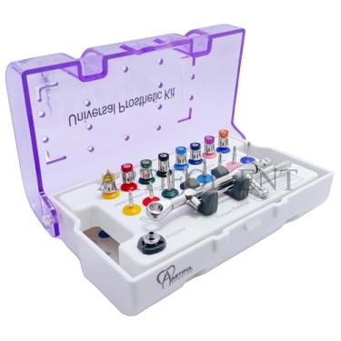 Imagem de Artifol 2025 Kit de prótese para implante dentário – Conjunto de chaves de torque universais de 17 peças com chaves de fenda e chaves de catraca | 10-70 Ncm ajustável | Ferramentas de reparo de