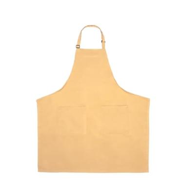 Imagem de Avental de 81 cm aprovado pelo chef | Blusa profissional de comprimento total com (2) bolsos frontais para restaurante cozinha padaria | Peça de pescoço ajustável, unissex, lavável na máquina, 81 cm L