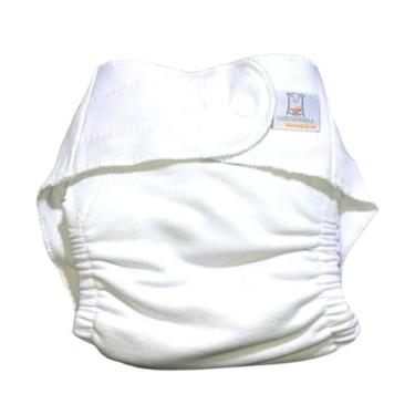 Imagem de Fralda Ecológica AURORINHA Absorvente CONTORNO Pocket Noturno Tamanho Único 4kg/18kg (Branco)