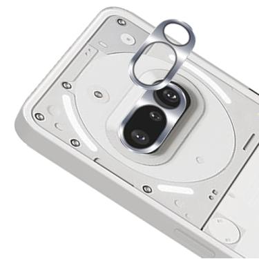 Imagem de Luchantle Pacote com 2 protetores de lente para câmera Nothing Phone 3A, armação de metal de alumínio e lentes de alta definição, dureza 9H antiarranhões, compatível com capas, proteção total à prova