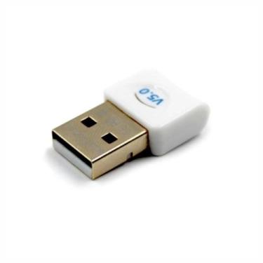 Imagem de Adaptador USB Bluetooth 5.0, Alcance De 20 Metros, Branco - MD9