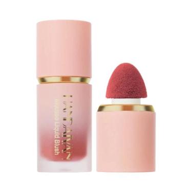Imagem de Blush Líquido Rosa Fosco Com Glitter, Blush De Longa Duração Com Alta 
