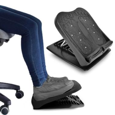 Imagem de Descanso Apoio Ergonômico Para Pés Apoiador Com Regulagem De Inclinação Escritório Trabalho