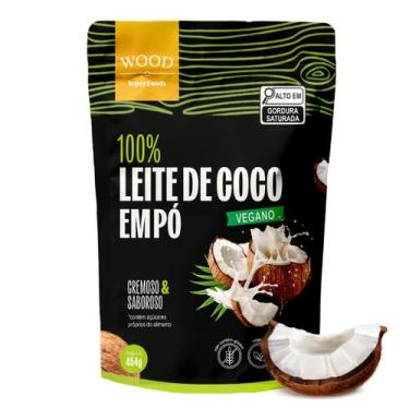 Imagem de Leite de Coco em Pó 100% Puro Vegano Sem Lactose 454g - Wood Superfood