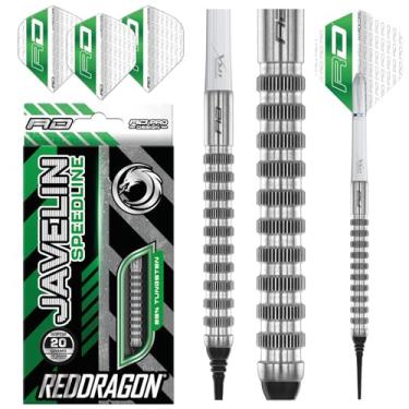 Imagem de RED DRAGON Javelin Speedline Conjunto de dardos de tungstênio premium Softip 20 gramas com voos e hastes