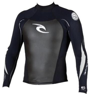 Imagem de RIP CURL Jaqueta de manga comprida Dawn Patrol (preto/vermelho, médio)