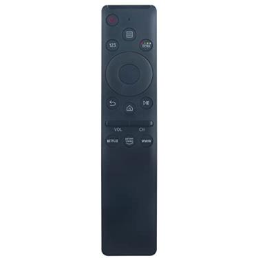 Imagem de Novo controle remoto universal RM-L1593 compatível com Samsung TV LED QLED UHD SUHD HDR LCD quadro HDTV curvado 4K 8K 3D Smart TVs com botões de atalho para Netflix, Prime Video, WWW