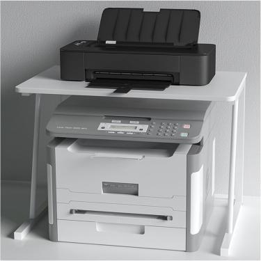 Imagem de Suporte Para Impressora De Mesa, Suporte Para Impressora, Suporte Para Impressora A Laser De Madeira, Mesa Para Escritório Em Casa, Prateleira De Armazenamento De, white, 49.6x37.2x37.8cm