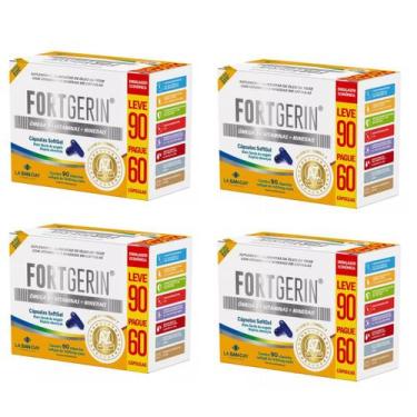 Imagem de Kit 04 Polivitamínico Ômega 3 Fort Gerin 90Cps - La San Day