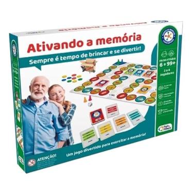 Imagem de Brinquedo Pedagógico Jogo De Tabuleiro Ativando a Memória Para Idosos e Crianças