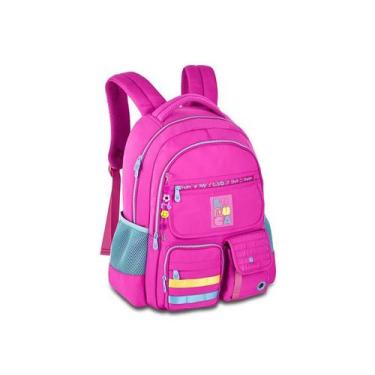 Imagem de Mochila Costas Juvenil Escolar Luluca Oirignal Rosa Lu24600 - Clio Sty