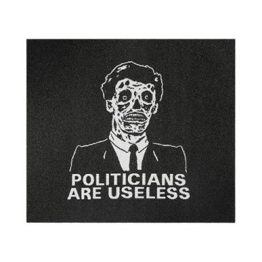 Imagem de Etiqueta Preta Punk Divertida Para Passar a Ferro Ou Costurar Em Roupa