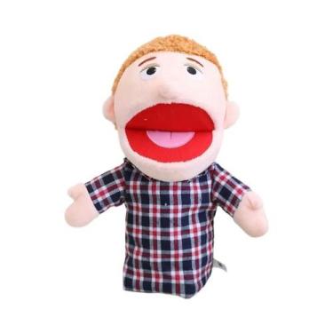 Imagem de Fantoche De Mão De Pelúcia Infantil 28-33cm Masculino Feminino Role Pl