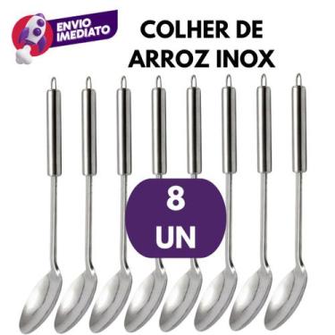 Imagem de Kit Colher Arroz Grande Preparar Servir Mesa Preparo Refeições Restaur