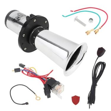 Imagem de DriSentri Kit de buzina Ooga 12 V, buzina de carro clássica OOGA buzinas de ar para carro caminhão automóvel antigo Ahooga vintage clássico estilo antigo buzinas 110dB, prata