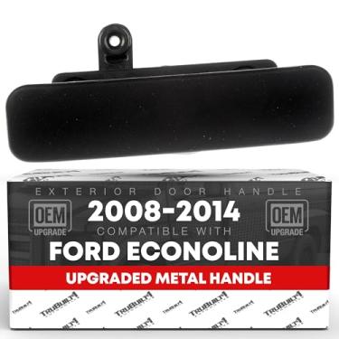 Imagem de Maçaneta de porta externa, lado esquerdo do motorista dianteiro - compatível com Ford Econoline E-150, E-250, E-350, E-450, Super Duty, Wagon 1992-2014 - preto texturizado, metal - OEM 8C2Z1522405AD,