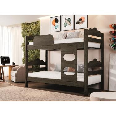 Imagem de Beliche Kênia Solteiro Mocaccino - Carmolar Móveis