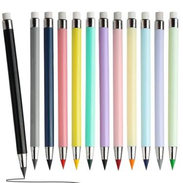 Imagem de Lápis De Cor Para Adultos - Lápis de Colorir Sem Apontar,12 Unidades Não Precisa Afiar Sem Tinta Desenho Eterno Para Artesanato Adultos Iniciantes Sala de Aula